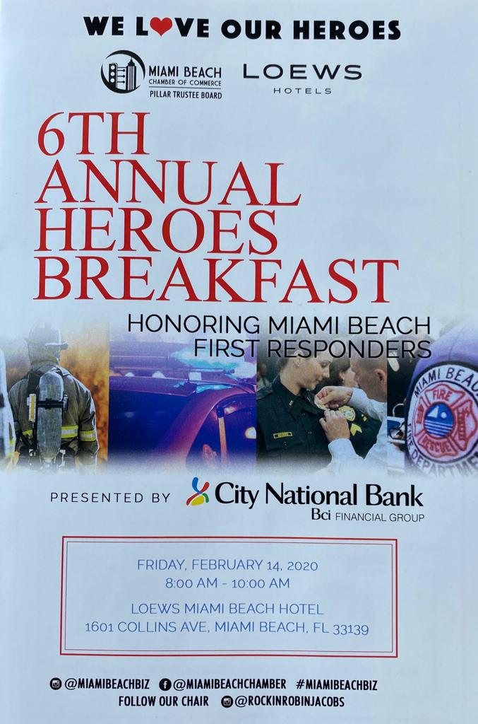 Miami Beach Chamber of Commerce First Responders Breakfast